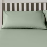 The Willow Manor Easy Care Percale Housewife Pillowcase Pair - Sage Green
The Willow Manor Easy Care Percale Housewife Pillowcase Pair - Sage Green