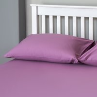 The Willow Manor 100% Cotton Percale Housewife Pillowcase Pair - Grape
The Willow Manor 100% Cotton Percale Housewife Pillowcase Pair - Grape