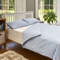 The Willow Manor Easy Care Percale King Duvet Set - Light Blue 
The Willow Manor Easy Care Percale King Duvet Set - Light Blue