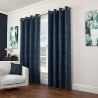 Embroidered Velour Polyester Eyelet Curtains - 66x72in - Navy
Embroidered Velour Polyester Eyelet Curtains - 66x72in - Navy