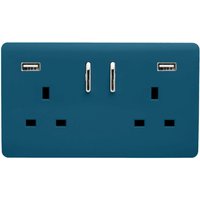 Trendi Switch 2 Gang 13Amp Double Socket and 2 USB Ports - Midnight Blue
Trendi Switch 2 Gang 13Amp Double Socket and 2 USB Ports - Midnight Blue