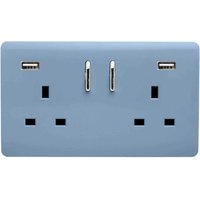 Trendi Switch 2 Gang 13Amp Double Socket and 2 USB Ports - Sky
Trendi Switch 2 Gang 13Amp Double Socket and 2 USB Ports - Sky