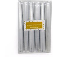 Silver Metallic Taper Candles - 6 Pack
Silver Metallic Taper Candles - 6 Pack