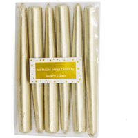 Gold Metallic Taper Candles - 6 Pack
Gold Metallic Taper Candles - 6 Pack