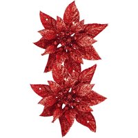 Glitter Poinsettia Christmas Decorative Clip - Assortment
Glitter Poinsettia Christmas Decorative Clip - Assortment