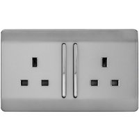 Trendi Switch Double Switched Socket - Stainless Steel
Trendi Switch Double Switched Socket - Stainless Steel