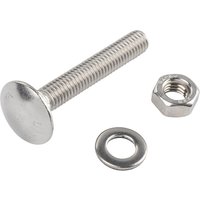 Homebase Stainless Steel Coach Bolt M6 100mm 5 Pack
Homebase Stainless Steel Coach Bolt M6 100mm 5 Pack