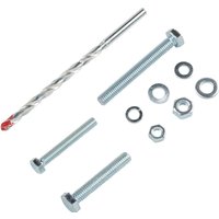 Homebase Zinc Plated Nut Bolt Kit with Drill Bit Assorted 105 Pack
Homebase Zinc Plated Nut Bolt Kit with Drill Bit Assorted 105 Pack