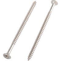 Homebase Stainless Steel Single Thread Screw 4 X 75mm 100 Pack
Homebase Stainless Steel Single Thread Screw 4 X 75mm 100 Pack