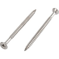Homebase Stainless Steel Single Thread Screw 5 X 75mm 100 Pack
Homebase Stainless Steel Single Thread Screw 5 X 75mm 100 Pack