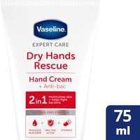 Vaseline Rescue Hand + Anti Bac Hand Lotion Tube 75ml
Vaseline Rescue Hand + Anti Bac Hand Lotion Tube 75ml
