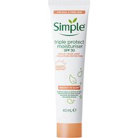 Simple Protect 'N' Glow Triple Protect SPF30 Moisturiser
Simple Protect 'N' Glow Triple Protect SPF30 Moisturiser
