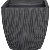 House Beautiful Roma Weave Charcoal Square Pot - 31cm
House Beautiful Roma Weave Charcoal Square Pot - 31cm
