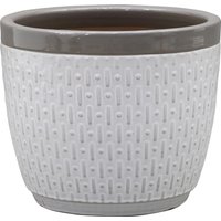 House Beautiful 2 Tone Grey Rim Egg Pot - 38cm
House Beautiful 2 Tone Grey Rim Egg Pot - 38cm