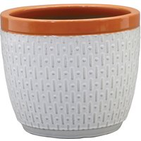 House Beautiful 2 Tone Orange Rim Egg Pot - 20cm
House Beautiful 2 Tone Orange Rim Egg Pot - 20cm