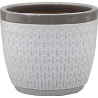 House Beautiful 2 Tone Grey Rim Egg Pot - 31cm
House Beautiful 2 Tone Grey Rim Egg Pot - 31cm