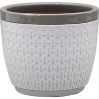 House Beautiful 2 Tone Grey Rim Egg Pot - 25cm
House Beautiful 2 Tone Grey Rim Egg Pot - 25cm