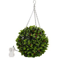 30cm Artificial Christmas Topiary Holly Ball with 20 LED Lights (Battery Operated)
30cm Artificial Christmas Topiary Holly Ball with 20 LED Lights (Battery Operated)