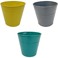 Ribbed Planter (3 Colour Mix) - 10cm
Ribbed Planter (3 Colour Mix) - 10cm