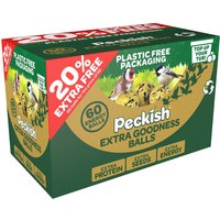 Peckish Extra Goodness Energy Balls for Wild Birds - 50 Box plus 20% Extra Free
Peckish Extra Goodness Energy Balls for Wild Birds - 50 Box plus 20% Extra Free