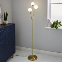 Orb 3 Light Floor Lamp - Brass & Opal
Orb 3 Light Floor Lamp - Brass & Opal