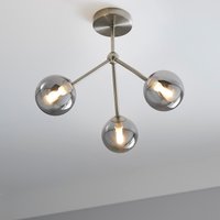 Orb 3 Light Semi Flush Pendant - Nickel Smoke
Orb 3 Light Semi Flush Pendant - Nickel Smoke
