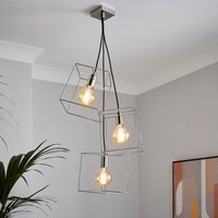 Edge 3 Light Cluster Pendant - Polished Nickel
Edge 3 Light Cluster Pendant - Polished Nickel