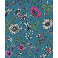 Arthouse Botanical Songbird Floral Smooth Glitter Teal Wallpaper Large Sample
Arthouse Botanical Songbird Floral Smooth Glitter Teal Wallpaper Large Sample