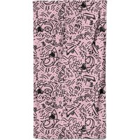 Jaws Pink Doodle Pattern Beach Towel 
Jaws Pink Doodle Pattern Beach Towel