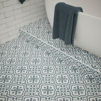 Fiore Teal / White Victorian Pre-scored Porcelain Wall & Floor Tile - 450 x 450mm - 1.42sqm Pack
Fiore Teal / White Victorian Pre-scored Porcelain Wall & Floor Tile - 450 x 450mm - 1.42sqm Pack