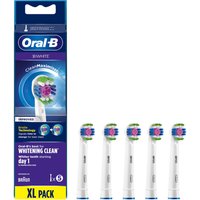 Oral-B 3D White Brush Head with Clean Maximiser - 5 Counts
Oral-B 3D White Brush Head with Clean Maximiser - 5 Counts