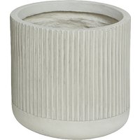 Logan Round Stripe Planter in Off-White - Small
Logan Round Stripe Planter in Off-White - Small