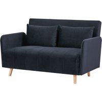 Freya Velvet Sofa Bed with Arms - Black
Freya Velvet Sofa Bed with Arms - Black