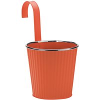 House Beautiful 6in Balcony Hanging Pot - Orange
House Beautiful 6in Balcony Hanging Pot - Orange