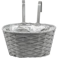 12in Faux Rattan Hanging Planter - Slate
12in Faux Rattan Hanging Planter - Slate