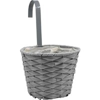 Faux Rattan Hanging Pot - Slate
Faux Rattan Hanging Pot - Slate