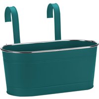12in Balcony Hanging Planter Blue
12in Balcony Hanging Planter Blue