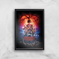 Stranger Things Season Two Poster Giclee Art Print - A2 - Black Frame, Multi
Stranger Things Season Two Poster Giclee Art Print - A2 - Black Frame, Multi