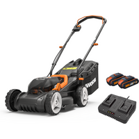 Worx WG779E.2 40v Cordless Lawnmower 34cm with 2 2.0Ah Batteries
Worx WG779E.2 40v Cordless Lawnmower 34cm with 2 2.0Ah Batteries