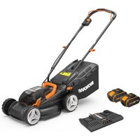 WORX WG779E.1 40v Cordless Lawnmower 34cm with 2 4.0Ah Batteries
WORX WG779E.1 40v Cordless Lawnmower 34cm with 2 4.0Ah Batteries