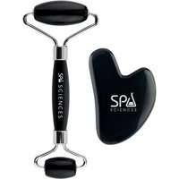 Spa Sciences Obsidian Roller and Gua Sha Set 
Spa Sciences Obsidian Roller and Gua Sha Set