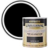 Rust-Oleum Universal Paint Satin Black 750ml
Rust-Oleum Universal Paint Satin Black 750ml