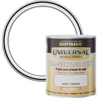 Rust-Oleum Universal Paint Matt White 750ml
Rust-Oleum Universal Paint Matt White 750ml