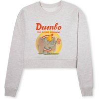 Dumbo Flying Elephant Women's Cropped Sweatshirt - Ecru Marl - L - ecru marl 
Dumbo Flying Elephant Women's Cropped Sweatshirt - Ecru Marl - L - ecru marl