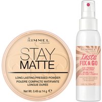 Rimmel Stay Matte Pressed Powder and Setting Spray Bundle
Rimmel Stay Matte Pressed Powder and Setting Spray Bundle