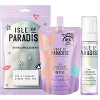 Isle of Paradise Dark Glow Clear Mousse and Refill and Mitt Bundle
Isle of Paradise Dark Glow Clear Mousse and Refill and Mitt Bundle