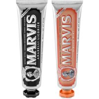 Marvis Ginger Mint and Liquorice Mint Toothpaste Duo
Marvis Ginger Mint and Liquorice Mint Toothpaste Duo
