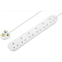 Masterplug 6 Socket 3 Metre 13 Amp White Extension Lead
Masterplug 6 Socket 3 Metre 13 Amp White Extension Lead