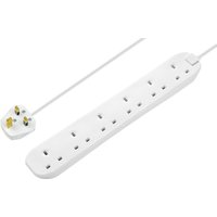 Masterplug 6 Socket 1 Metre 13 Amp White Extension Lead
Masterplug 6 Socket 1 Metre 13 Amp White Extension Lead