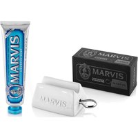 Marvis Aquatic Mint Toothpaste and Squeezer Bundle
Marvis Aquatic Mint Toothpaste and Squeezer Bundle